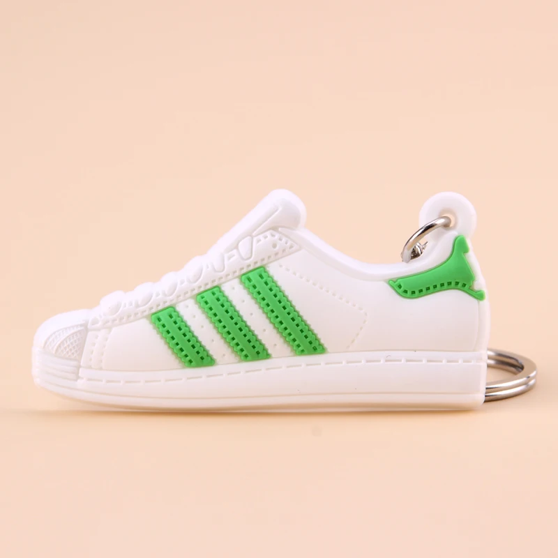 Photo Color9 Силиконовый мини брелок для ключей Jordan Shoe Superstars, брелок для женщин, мужчин и детей, подарок, баскетбольные кроссовки Porte Clef - Цвет: Photo Color9