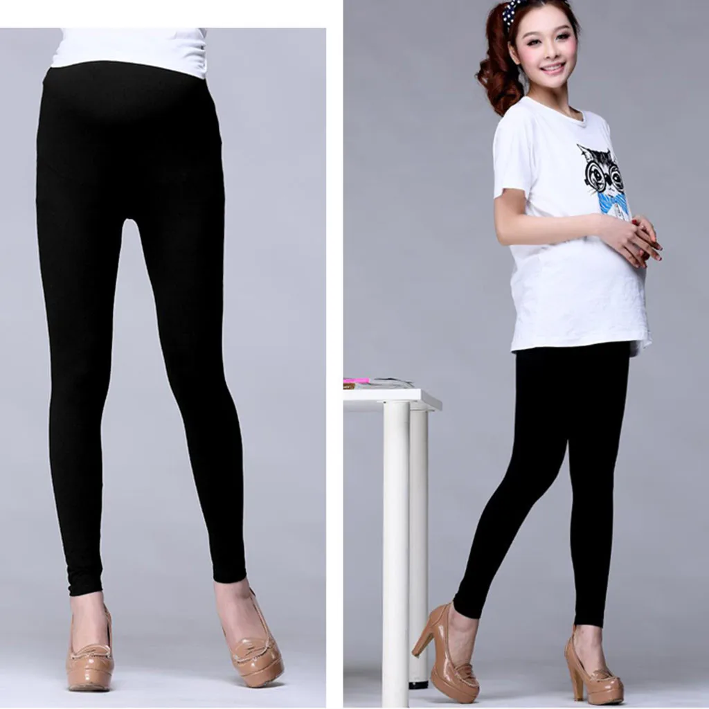 SAGACE Plus Size Maternity Leggings Women Pregnant Stretch Pants Solid Pregnancy Clothing Cotton Pant Trousers | Мать и ребенок