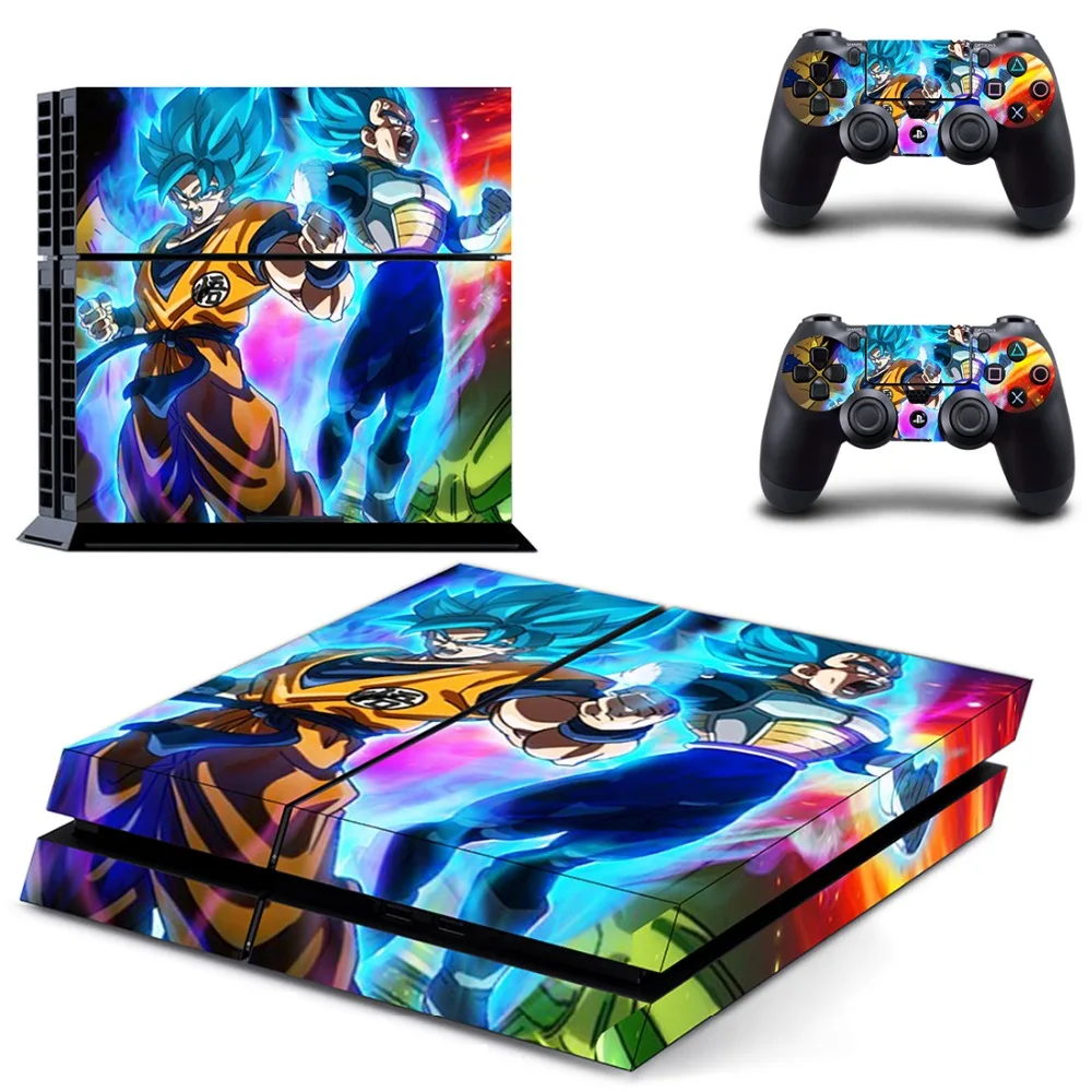 Виниловая наклейка Dragon Ball и Super Goku Vegeta PS4 для консоли Sony Playstation 4 2 контроллера