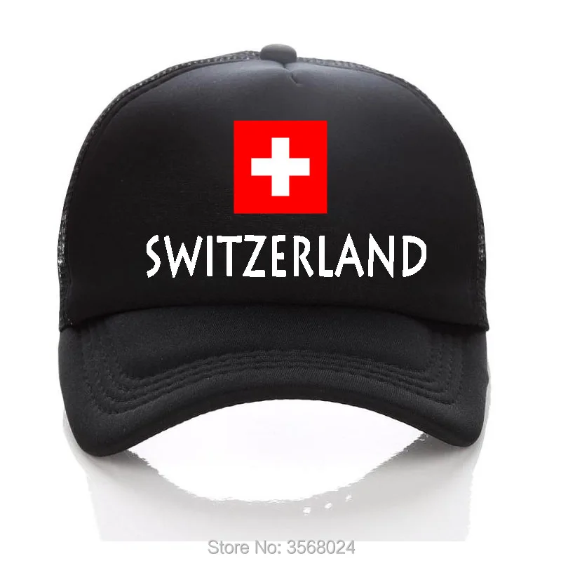 

SWITZERLAND Adult Trucker Hats Football Mesh Baseball Cap Women Sun Hat SWITZERLAND Flag Snapbacks For Men Summer