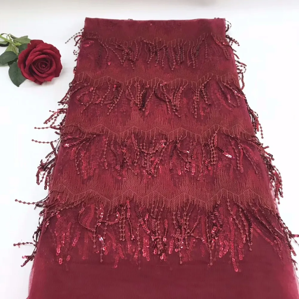 Design African Sequins Lace Fabric 2018 High Quality Advanced French Tulle Nigerian Net For Wedding | Дом и сад