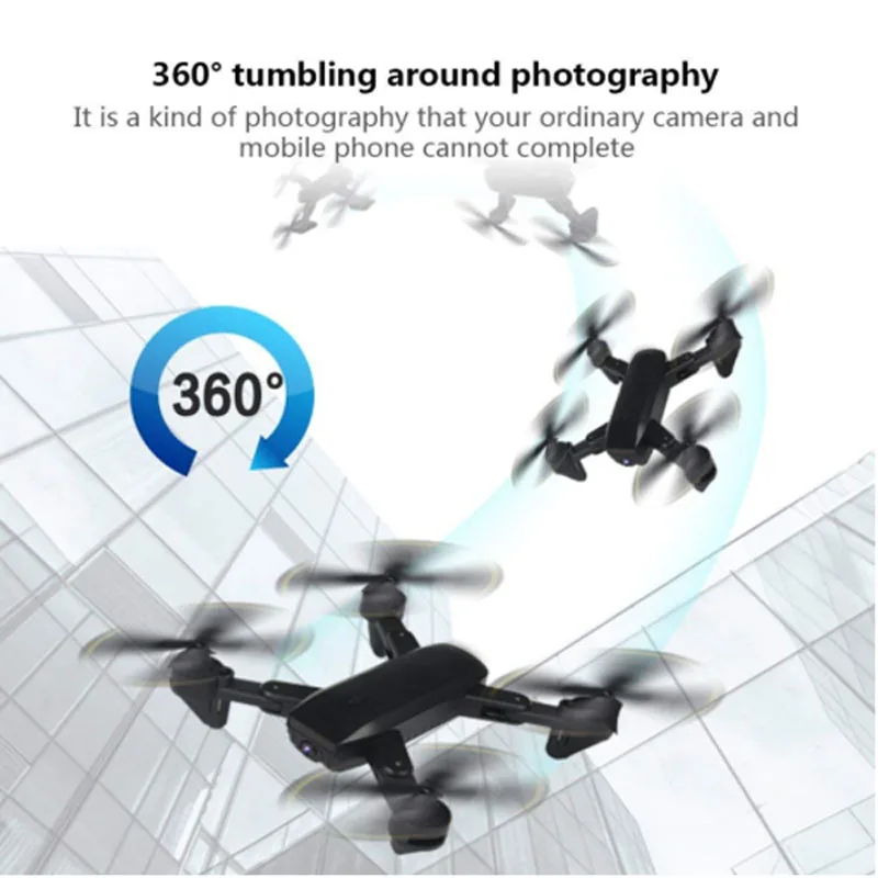 Teeggi SG701 WiFi FPV RC селфи Дрон с двойной камерой 720P HD 2,4 ГГц складной Квадрокоптер Дрон Вертолет VS Visuo XS809HW SG700