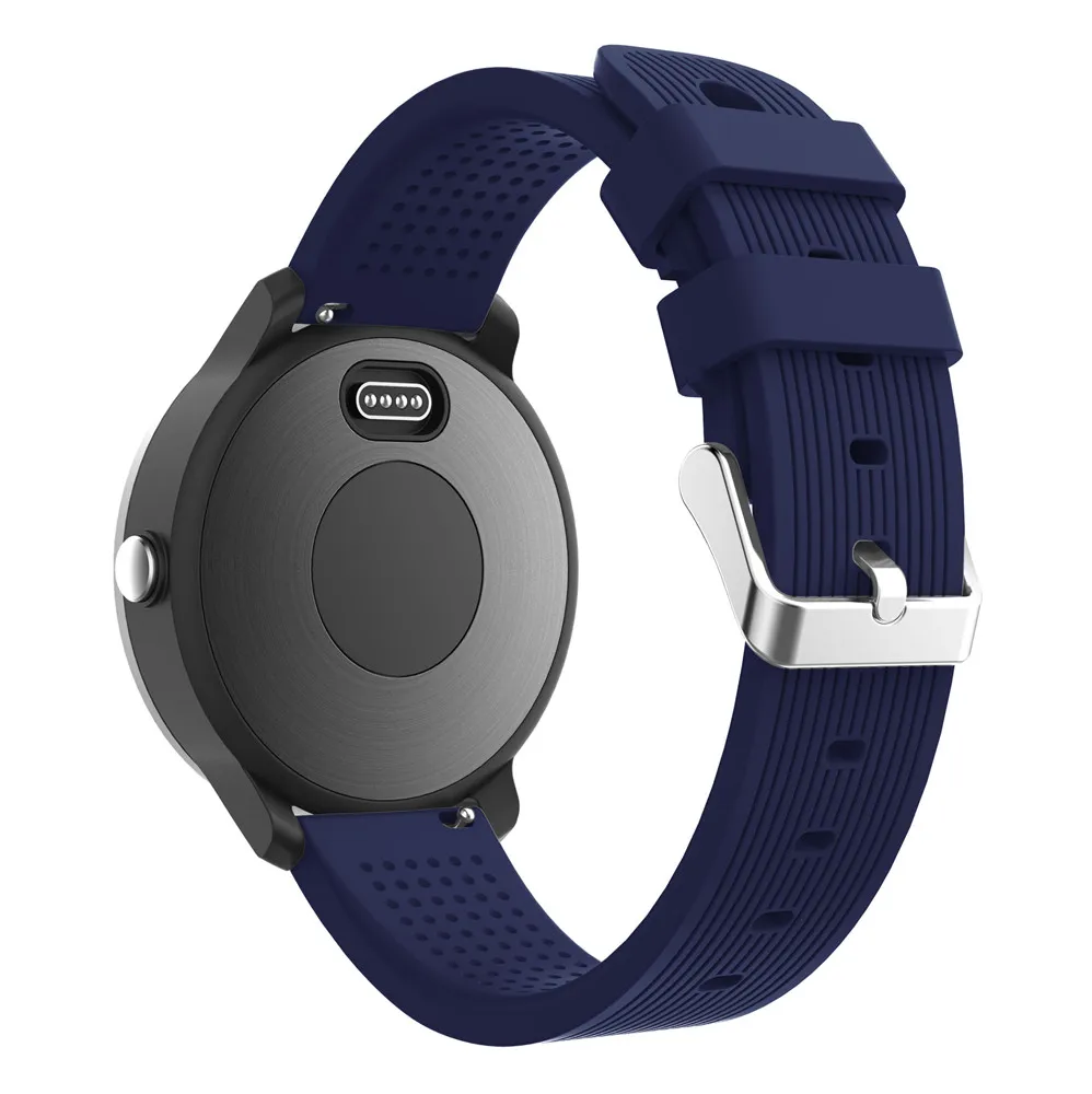 Мягкий силиконовый сменный ремешок для смарт-часов Garmin vivoactive3 vivomove HR смарт-браслет samsung Galaxy watch активный ремешок