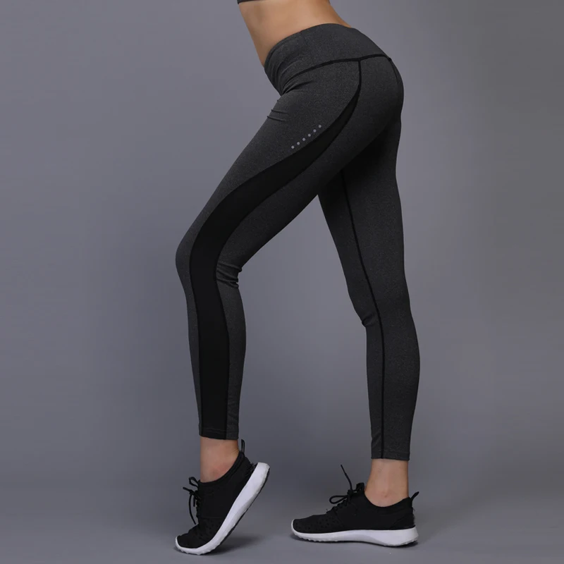 Женские штаны для бега 2017 Леггинсы йоги женские высокоэластичные Спортивные