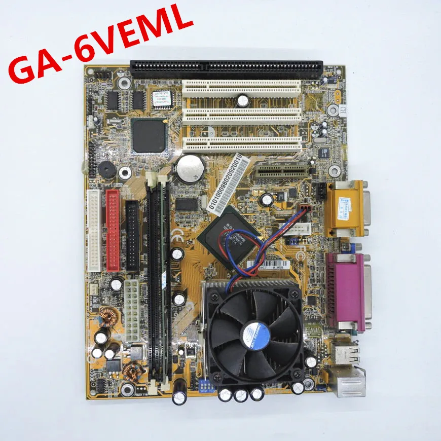 

100% OK Original motherboard 8601T GA-6VEML GA-6VEM ISA Mainboard With 3PCI VGA LPT 1 ISA Slot CPU Industrial Board