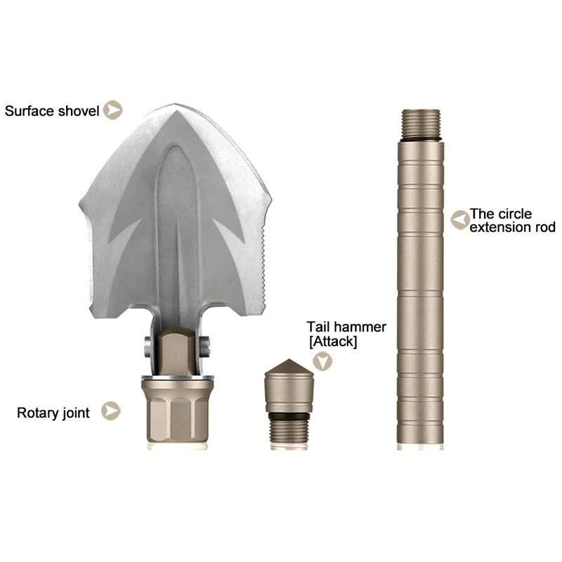 FREE SOLDIER Открытый отдых магия формы стали лопатой многофункциональный складной