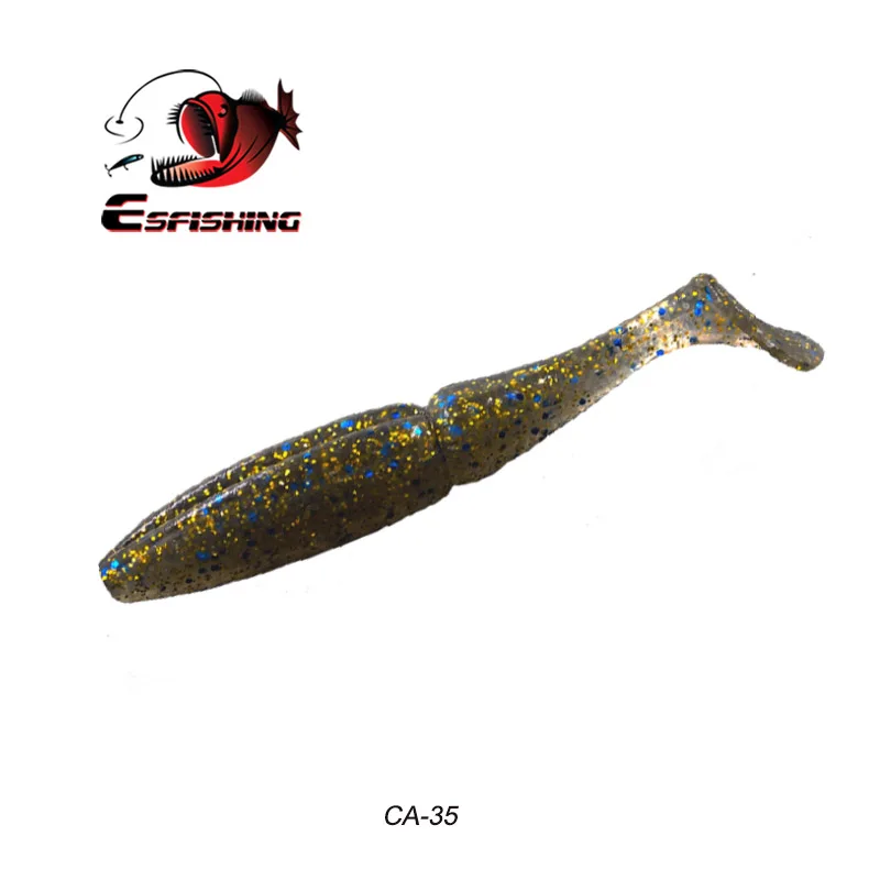 ESFISHING качество приманки Easy Shiner от Шад 100 мм 125 мм 155 мм 200 мм Pesca рыбалка мягкие воблеры, силиконовые приманки воблеры Leurre Souple - Цвет: CA35