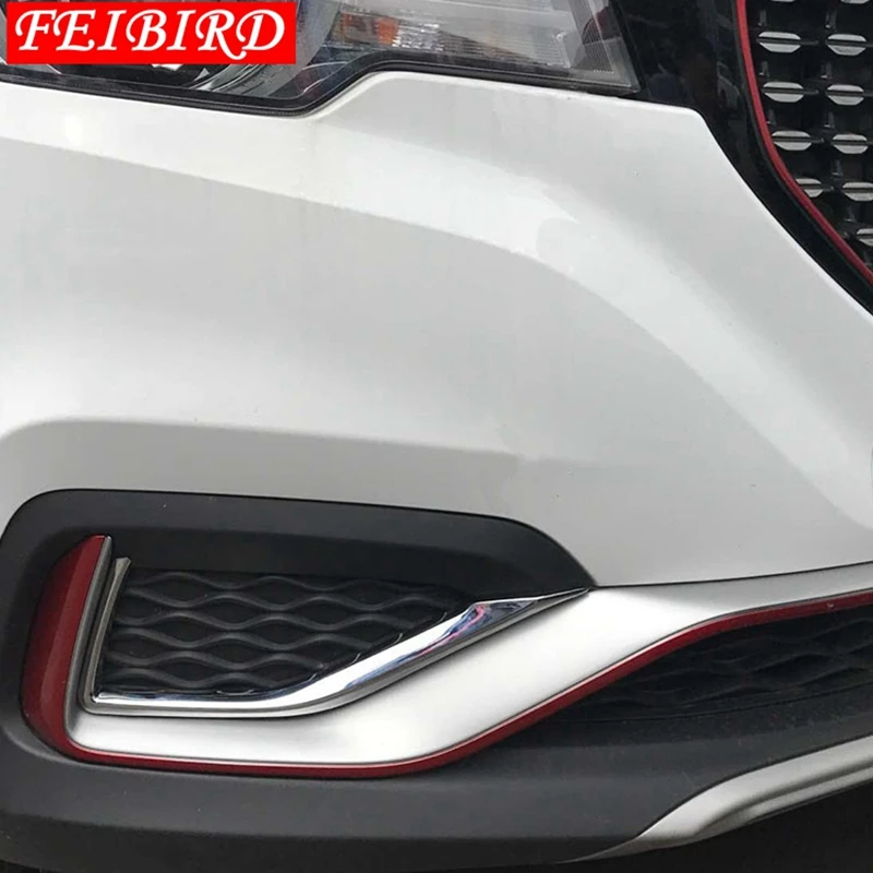 Для MG ZS 2018 2019 авто аксессуары ABS хромированные передние Противотуманные фары