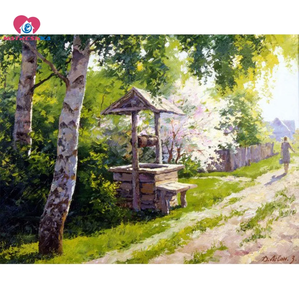 Полноформатная алмазная живопись Стразы 5d Вышивка пейзаж природа вышивка