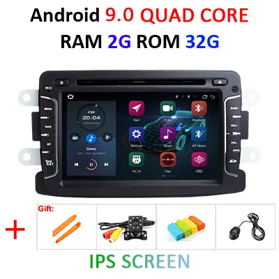 DSP ips 4GB 64G Android 9,0 автомобильный dvd-плеер для Dacia Sandero Duster Captur Lada Xray 2 Logan 2 Dokker Lodgy 2012- gps радио - Цвет: 9.0 2G 32G IPS