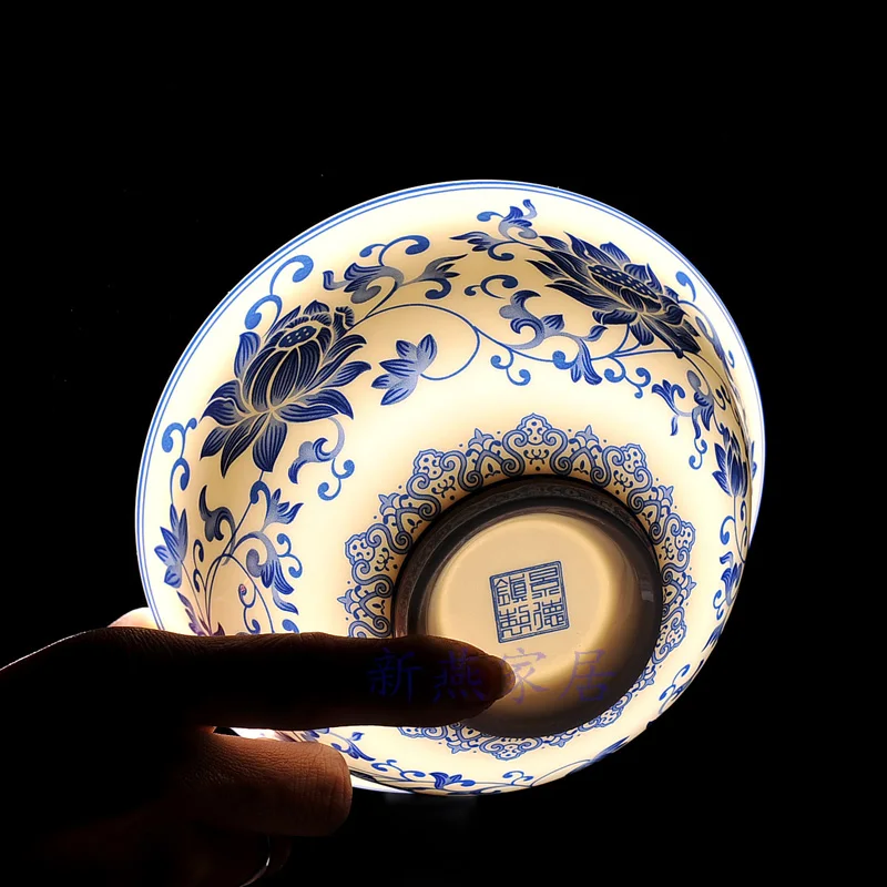 Рисовая чаша Цзиндэчжэнь 6 дюймов керамическая фарфоровая посуда с цветочным