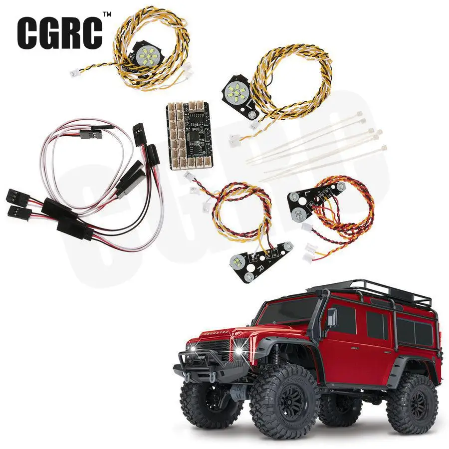 Светодиодный комплект передних/задних фонарей и ламп IC для автомобиля Trx4 RC |
