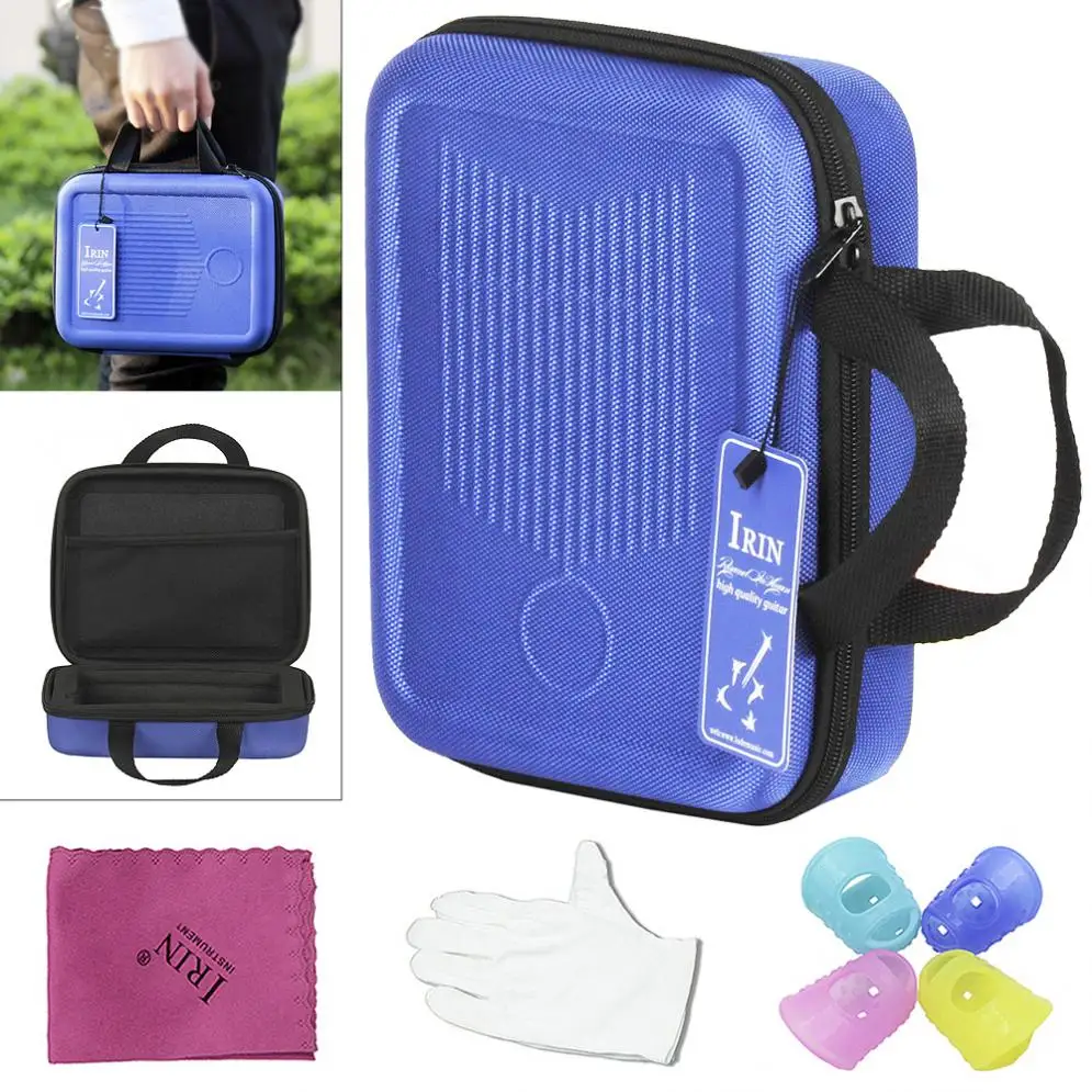 

17 / 15 / 10 Key Universal Kalimba Storage Box Shockproof Thumb Piano Mbira Case with Gloves Fingertip Sleeve and Cleaning Cloth