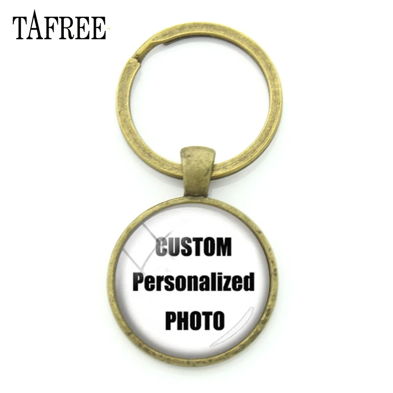 Персонализированный брелок для ключей TAFREE с фото на заказ фотография члена вашей