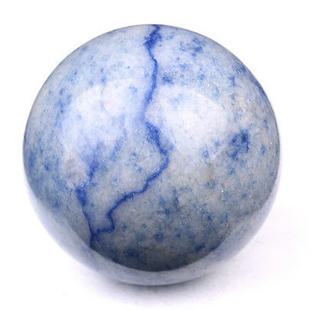 

Natural Tumbled Blue Aventurine Carved Crystal Sphere Ball Healing