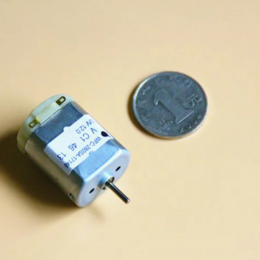

Strong Magnetic Carbon Brush Motor DC 12V 280SA-17146 Micro Motor for DIY Toys and Models, Robots, 13150 rpm Shaft Dia 2mm