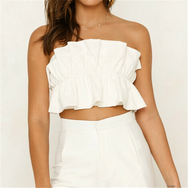 Сексуальный женский укороченный топ летние топы с открытыми плечами без