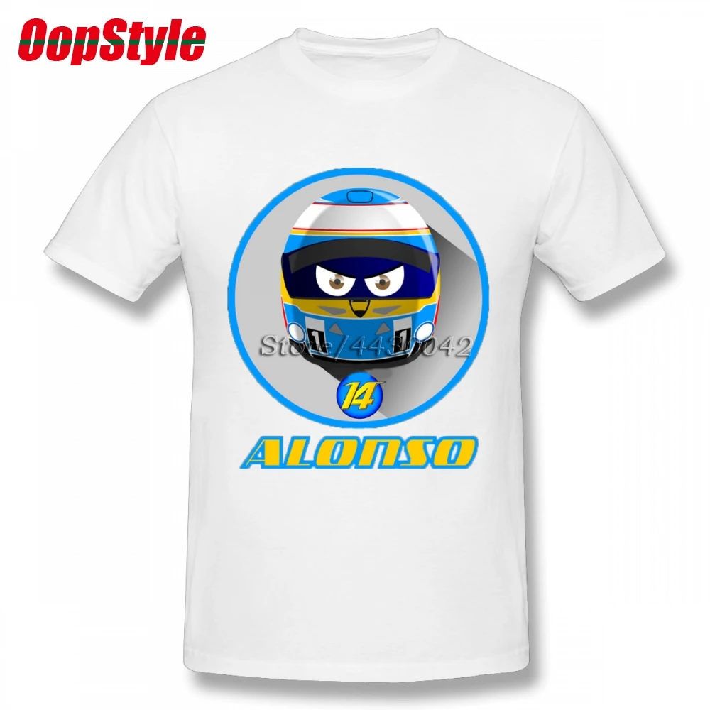 Мужская футболка с коротким рукавом Fernando Alonso 14 хлопковая Футболка большого