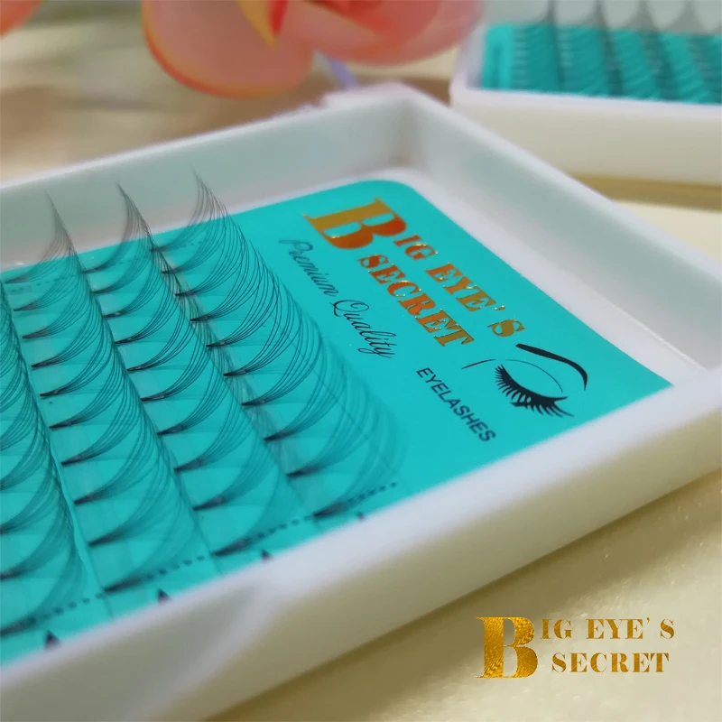 Ресницы Big eye's secret 6D для наращивания профессиональных ресниц трафареты