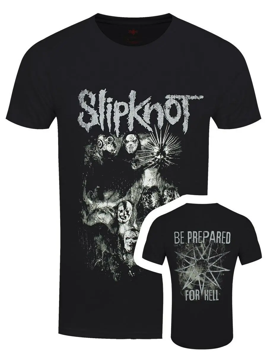 Футболка Slipknot Skull Group Мужская черная|Мужские футболки| |