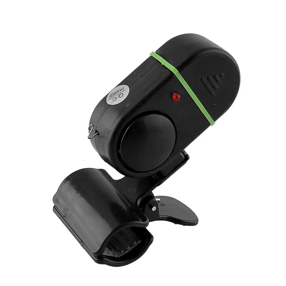 Black LED Light Electronic Fish Bite Alarm Bell Fishing Pole Tackle New | Спорт и развлечения