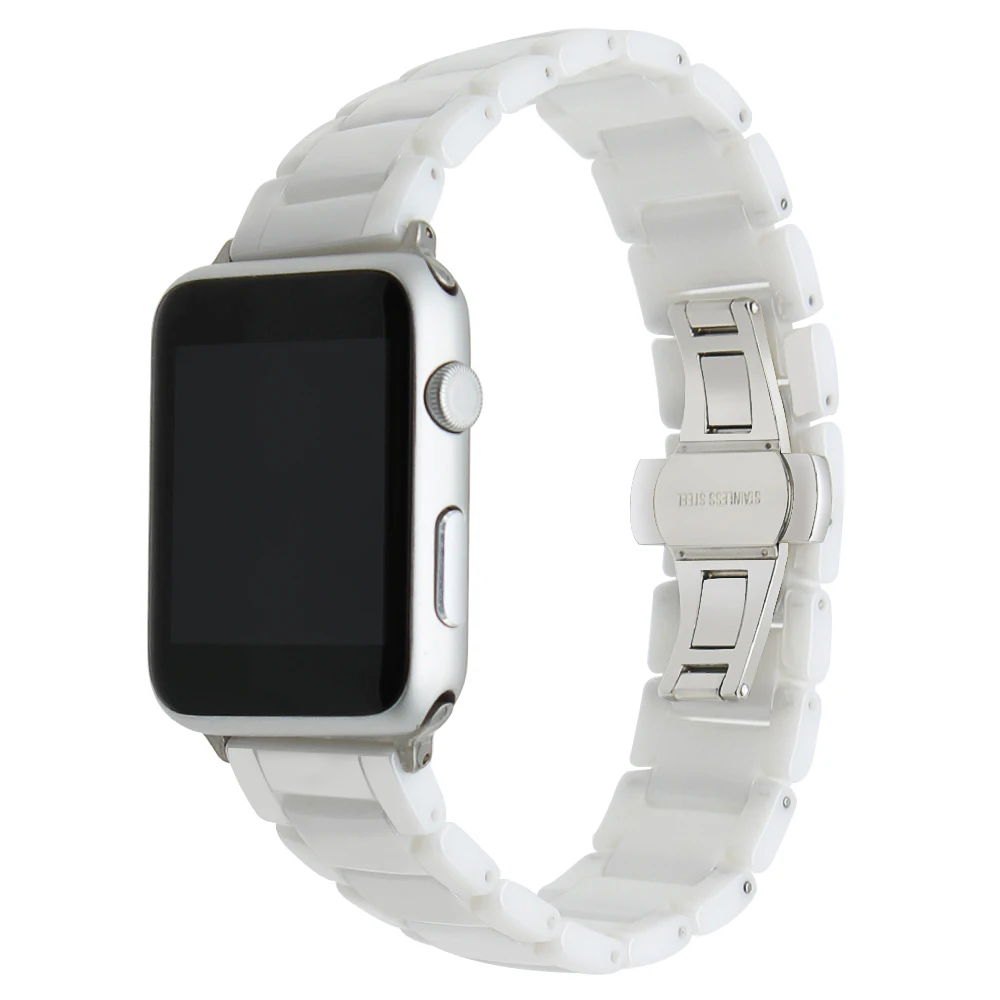 Керамический ремешок для часов + Пружинные адаптеры 38 мм 42 iWatch Apple Watch Sport Edition