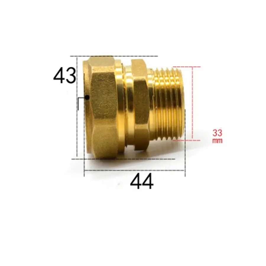 Fit 26/32 мм ID/OD Φ Tube x 1 &quotBSPP Мужской Латунный адаптер фоторазъема|Фитинги для труб| |