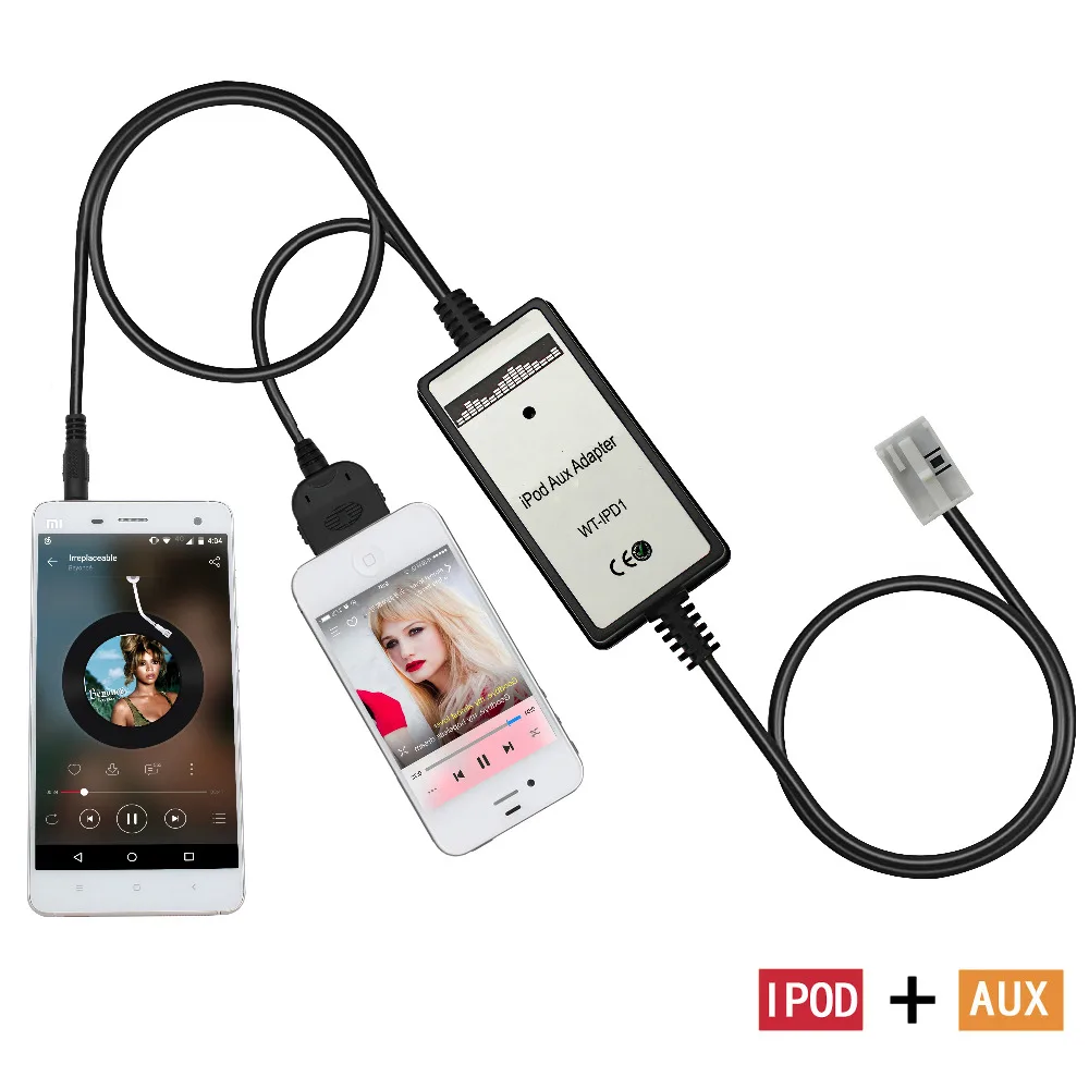 Автомобильный адаптер Moonet AUX 3 5 мм вход iPod устройство смены компакт дисков для 12P VW