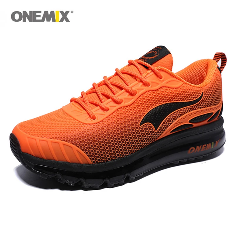 Мужские дышащие кроссовки ONEMIX Zapatillas Hombre оранжевые для бега спортивные прогулок |