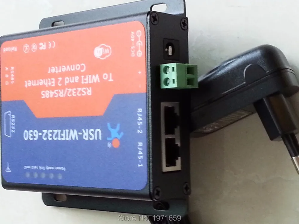 

RS232 RS485 to Wifi/Ethernet Converter,Serial Server with 2 RJ45 support built-in webpage and Modbus TCP / RTU