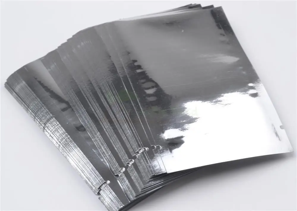 100 шт. Новый Серебряный Алюминий Фольга Mylar мешок вакуумный упаковщик упаковка