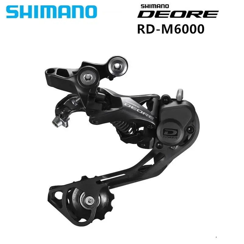 Оригинальный Shimano DEORE велосипедный RD M6000 GS/SGS Shadow задний переключатель для