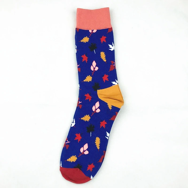 

10 Pair Quality Colorful Hit Color Jacquard Happy Men Socks Combed Cotton Casual Male Sock Unisex Dress Couple Meias Funny Socks