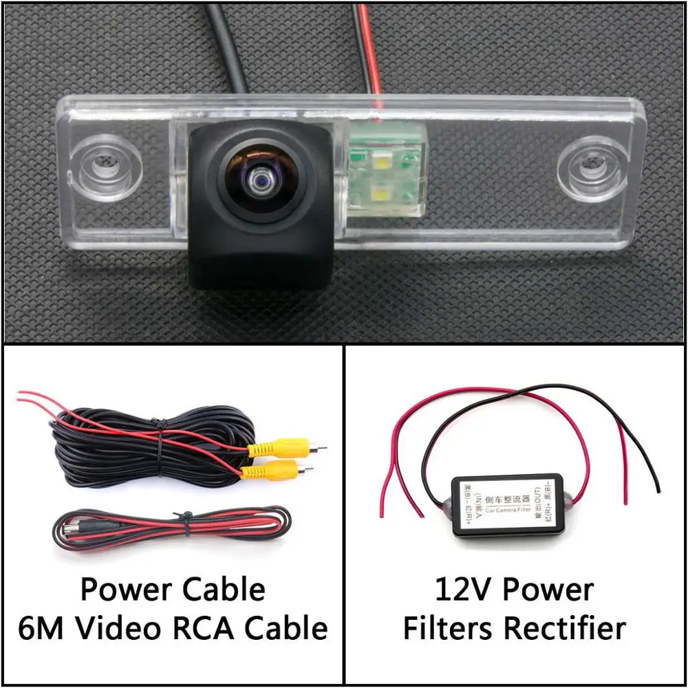 Camera With Filter 175 градусов HD резервная копия камеры заднего вида Камера для Защитные чехлы для сидений, сшитые специально для toyota corolla verso Spacio E121 4runner Previa Estima Tarago секвойи платины - Название цвета: Camera With Filter