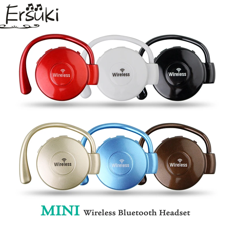 Ersuki мини Bluetooth наушники Беспроводные Спортивная гарнитура Наушники вкладыши с