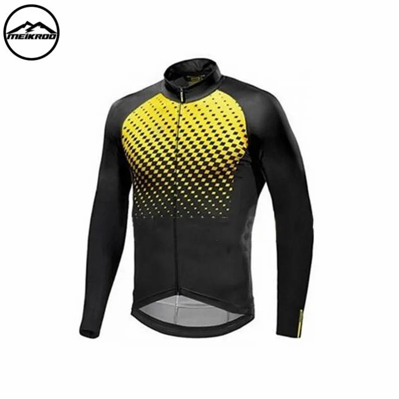MAVIC 2018 pro team Велоспорт Джерси набор мужской с длинным рукавом Зимний термальный