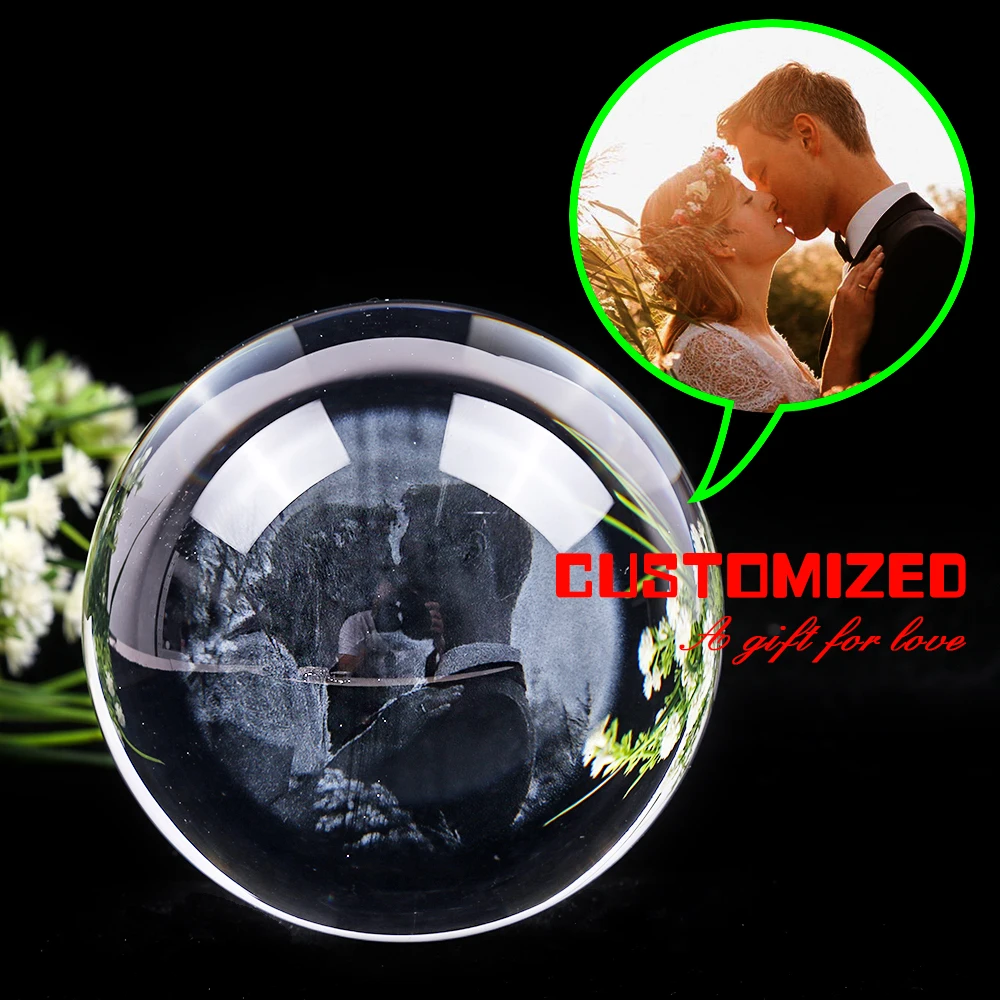 Персонализированные декоративные хрустальные шары для мужчин подарки подруги