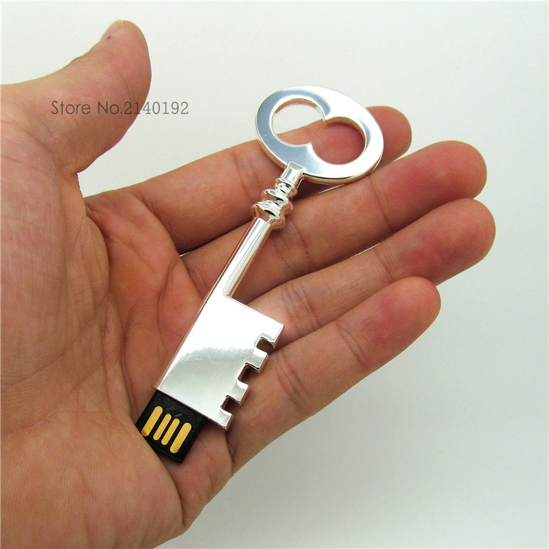 Высокое качество металлический брелок Флеш накопитель usb флэш USB 2 0 4 Гб