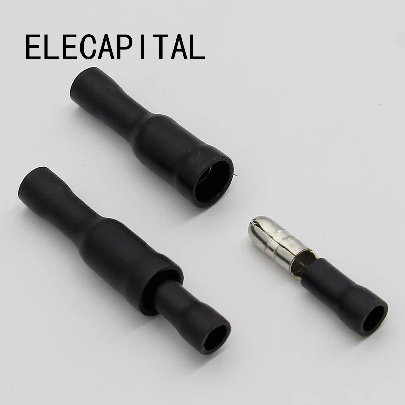 Горячая Распродажа 50 черных штекерных соединителей с внутренней резьбой
