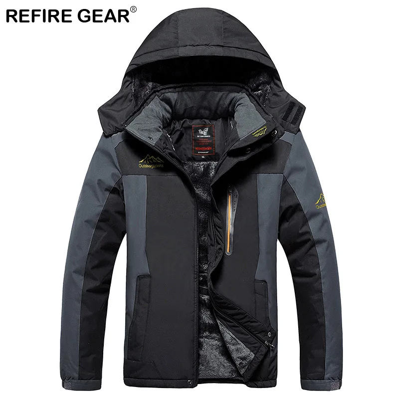 Refire Gear зимние уличные спортивные толстые флисовые теплые куртки Мужские дышащие