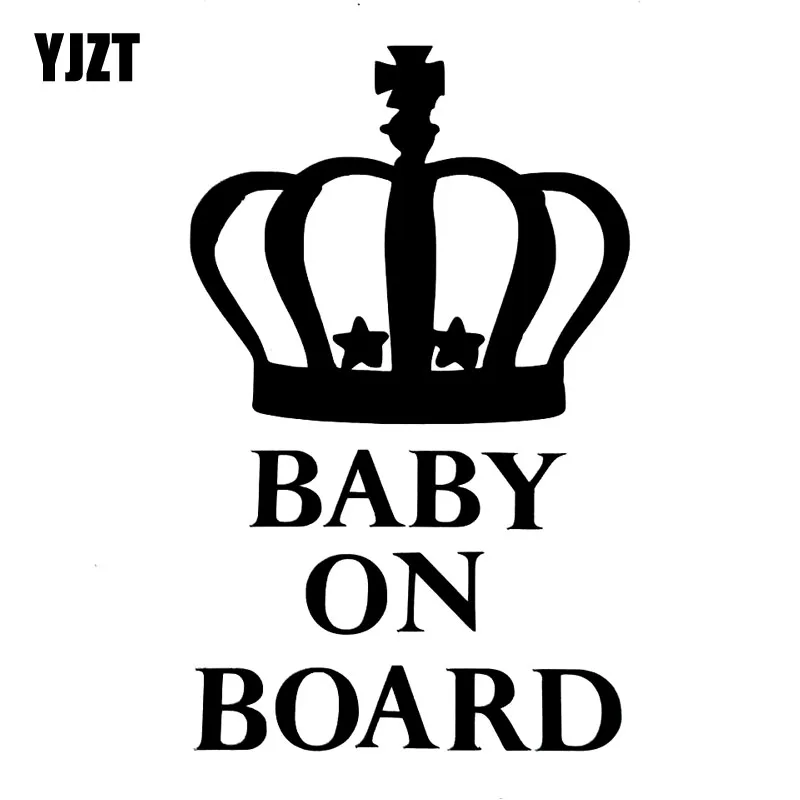 

YJZT 9,5 см * 15,2 см виниловые наклейки на автомобиль и мотоцикл «BABY ON BOARD», черные/Серебристые Фотообои