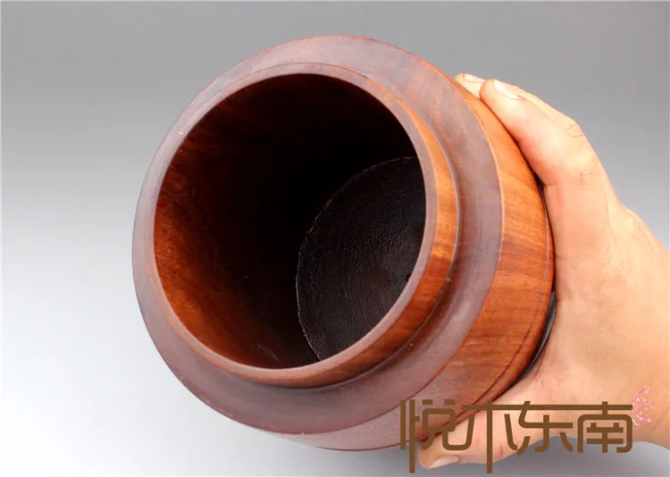 

Mahogany tea pot, Burma rosewood large capacity tea bucket, storage tank, tea room, living room study, decoration