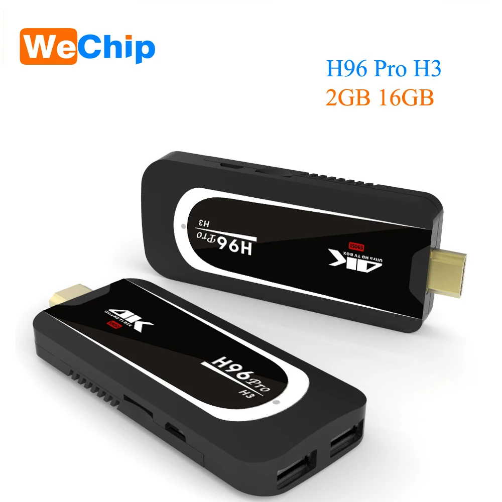 Wechip H96 Pro H3 2G/16G Android 7 1 ТВ коробка донгл Amlogic S905X 4 ядра 2 г 5G Wi Fi мини ПК BT 0 4K HD Смарт