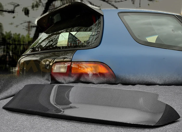 Стайлинг автомобиля для Honda 1992-1995 EG Civic SP стиль углеродное волокно Spolier Утконос |