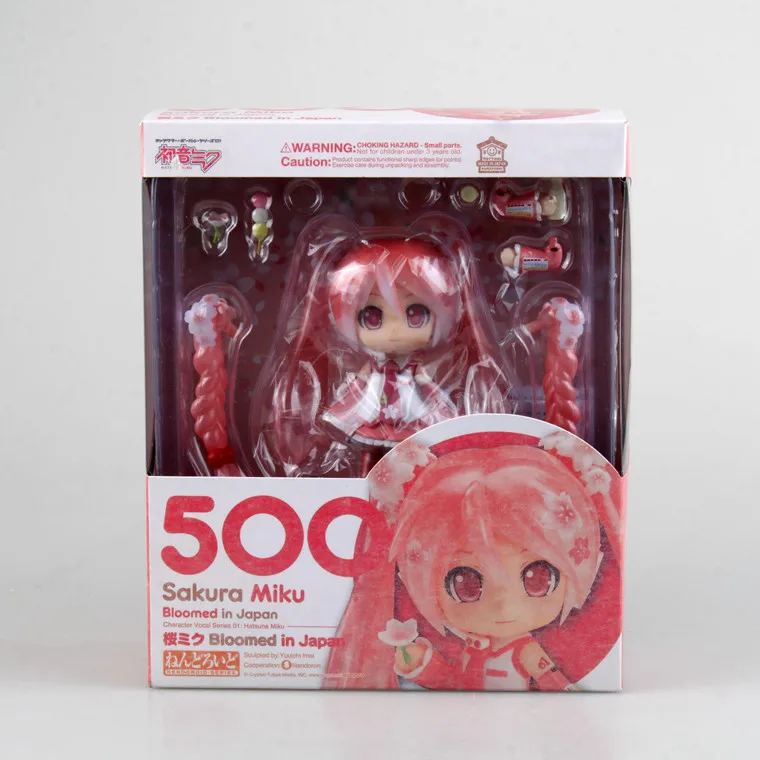 Аниме Хацунэ Мику Сакура Nendoroid #500 ПВХ фигурка Коллекция Модель игрушки 4 &quot10 см