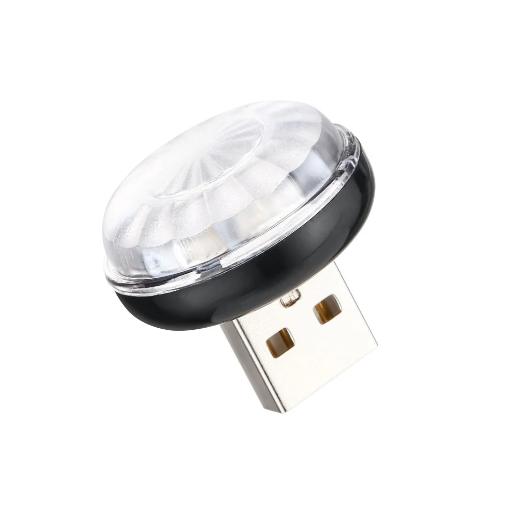Светодиодный USB автомобильный атмосферный светильник RGB Мини Романтический 3 Вт праздничный светильник s музыка звуковая лампа декоративная лампа авто аксессуары