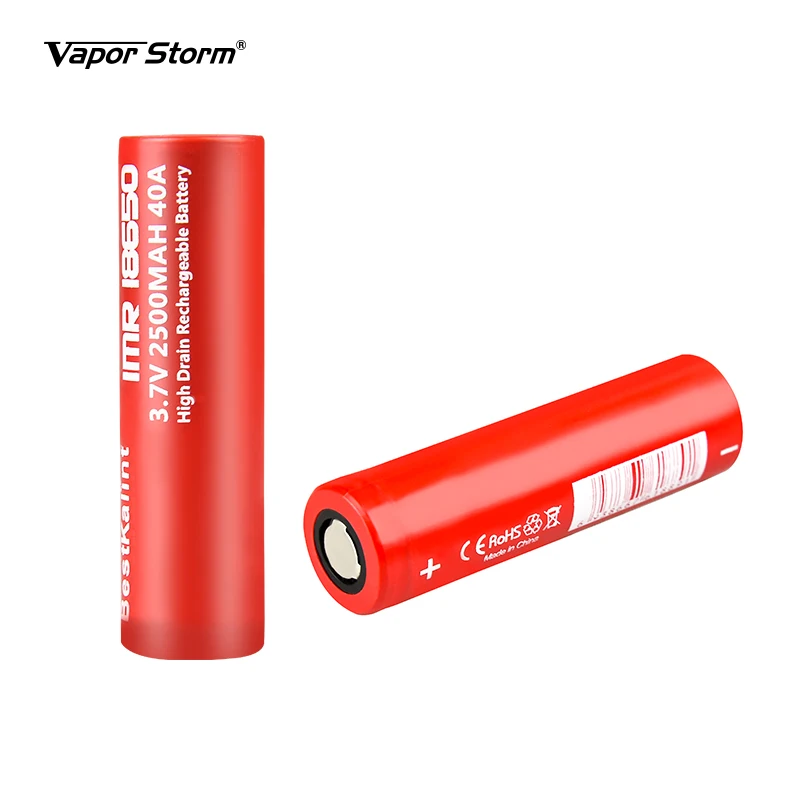 Electronic Cigarette High Drain Lithium IMR 18650 Battery 2500mah 3.7V 40A Cell Rechargeable Box Mod Vape | Электроника