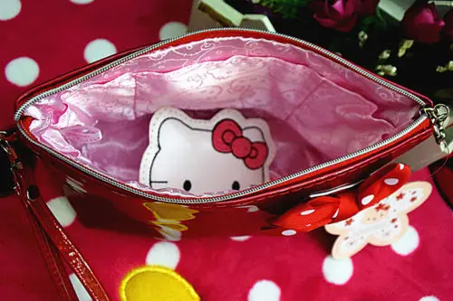 Новая сумочка Hello kitty Макияж сумка клатч чехол yey-228 | Багаж и сумки