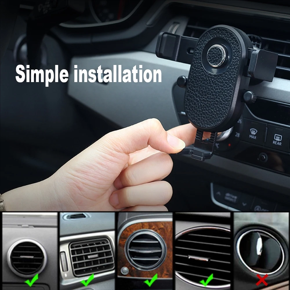 NYFundas 360 Degree Adjustable Car Phone Holder For iphone X XS MAX 8 Plus Samsung S9 S8 Note 9 Mount Clip Stand Smartphone |