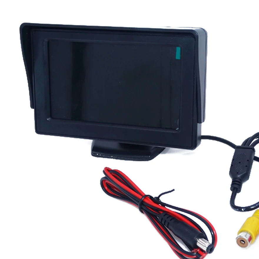 Автомобильный монитор HD LCD с высоким разрешением и экраном 4 3 дюйма